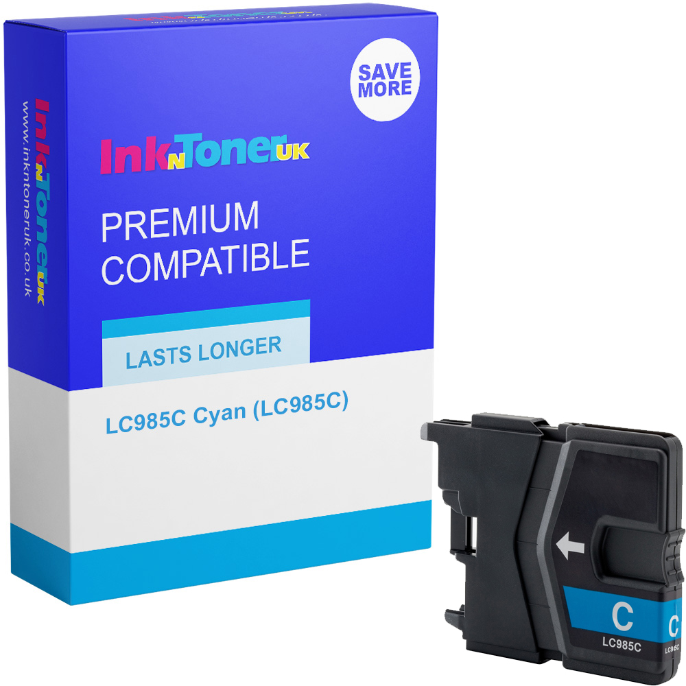 Premium Compatible Brother LC985C Cyan Ink Cartridge (LC985C)
