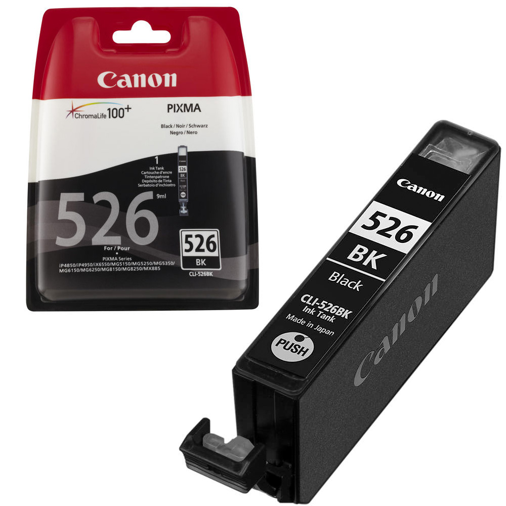 Original Canon CLI-526BK Black Ink Cartridge (4540B001)