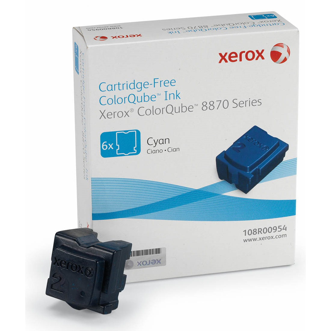 Original Xerox 108R00954 Cyan 6 Pack Solid Ink (108R00954)