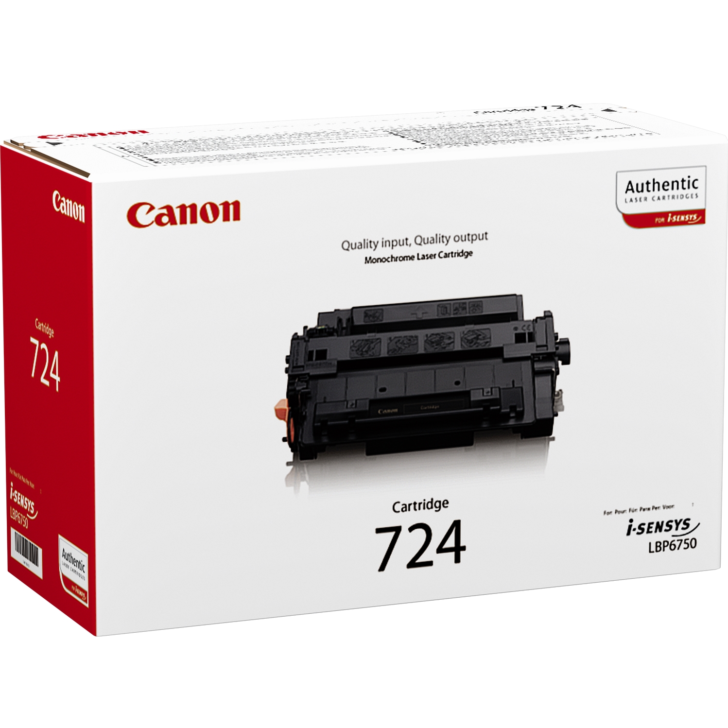 Original Canon 724 Black Toner Cartridge (3481B002AA)