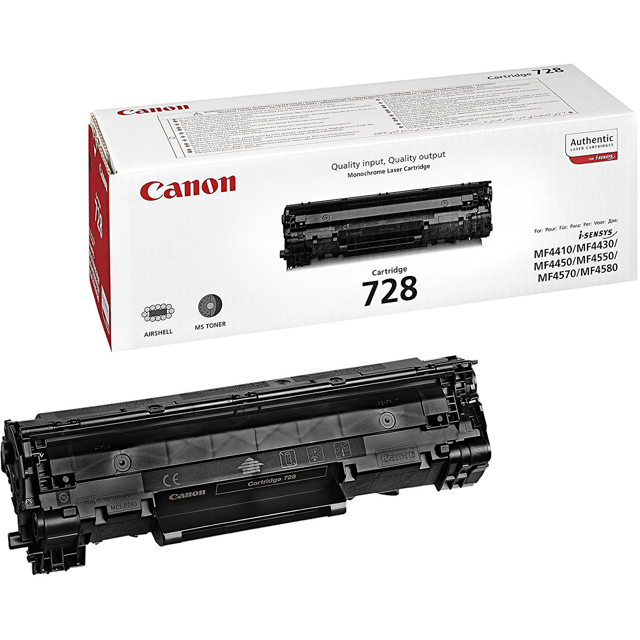 Original Canon 728 Black Toner Cartridge (3500B002)