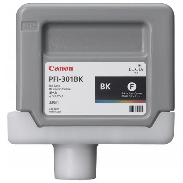 Original Canon PFI-301BK Black Ink Cartridge (1486B001AA)