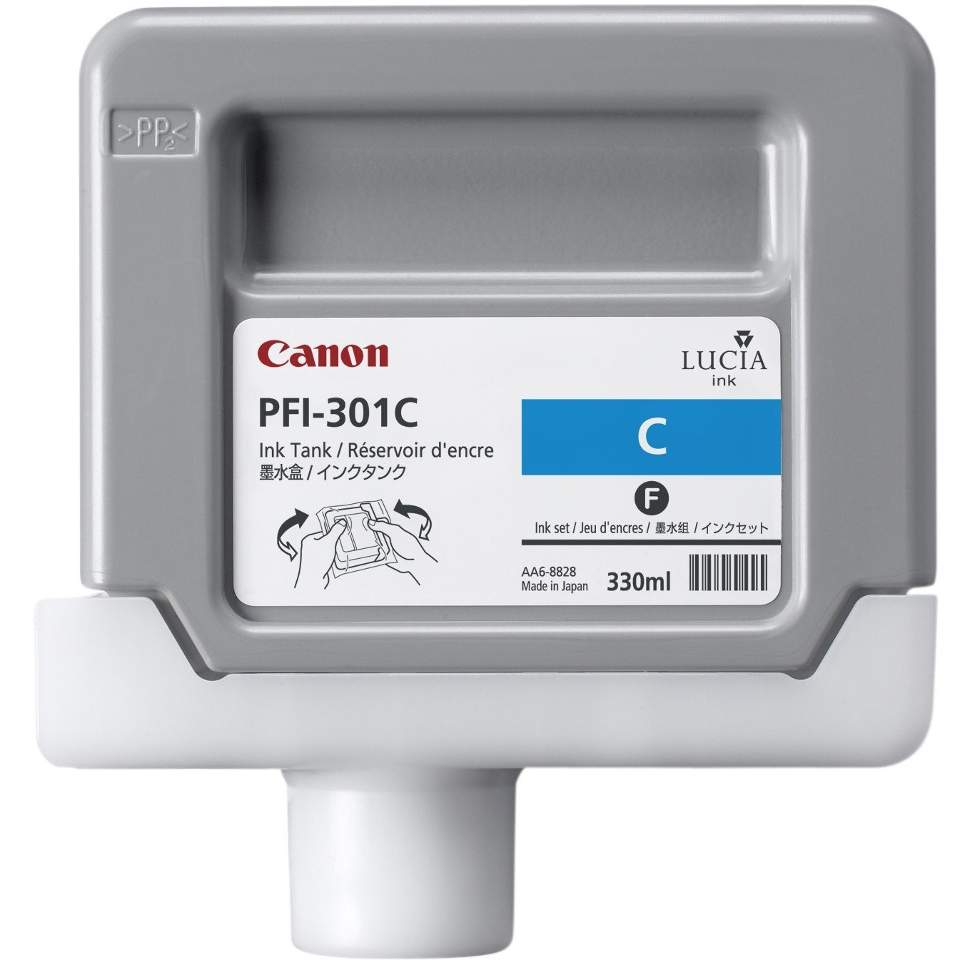 Original Canon PFI-301C Cyan Ink Cartridge (1487B001AA)