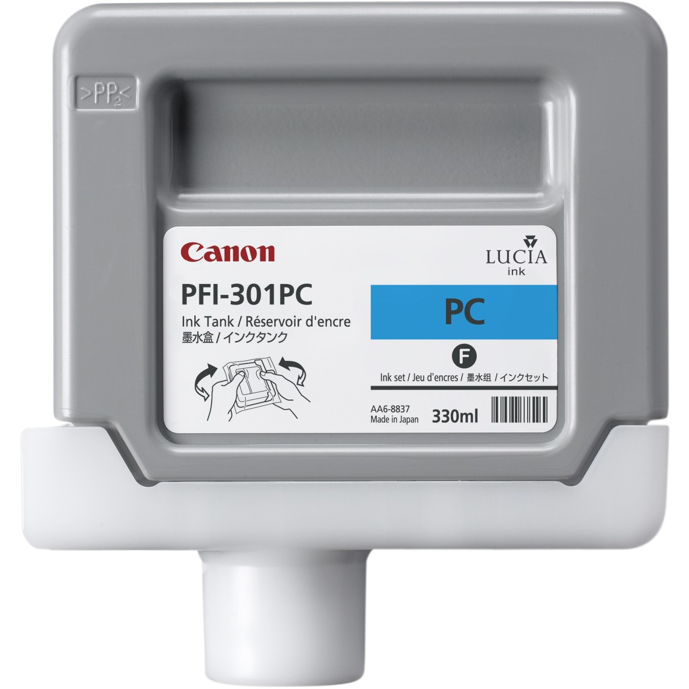 Original Canon PFI-301PC Photo Cyan Ink Cartridge (1490B001AA)