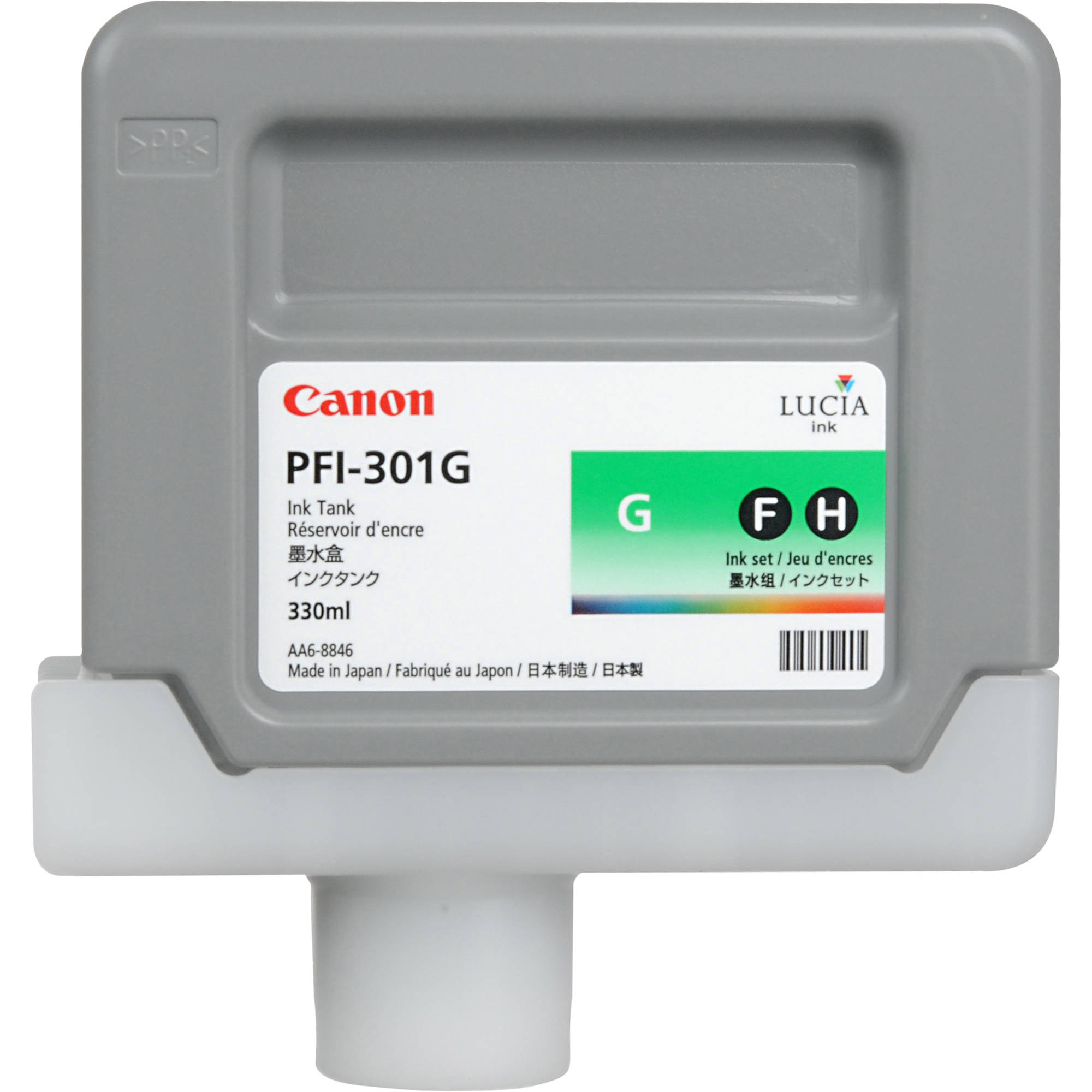 Original Canon PFI-301G Green Ink Cartridge (1493B001AA)