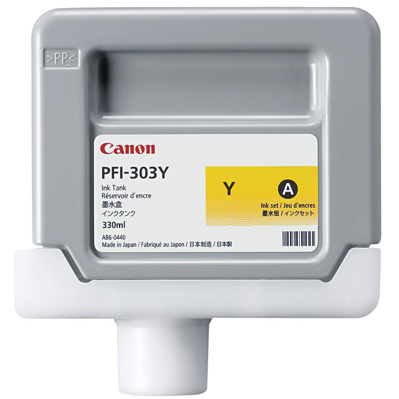 Original Canon PFI-303Y Yellow Ink Cartridge (2961B001AA)