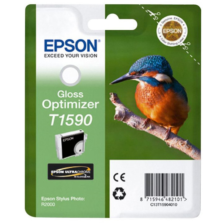 Original Epson T1590 Gloss Optimiser Ink Cartridge (C13T15904010) Kingfisher