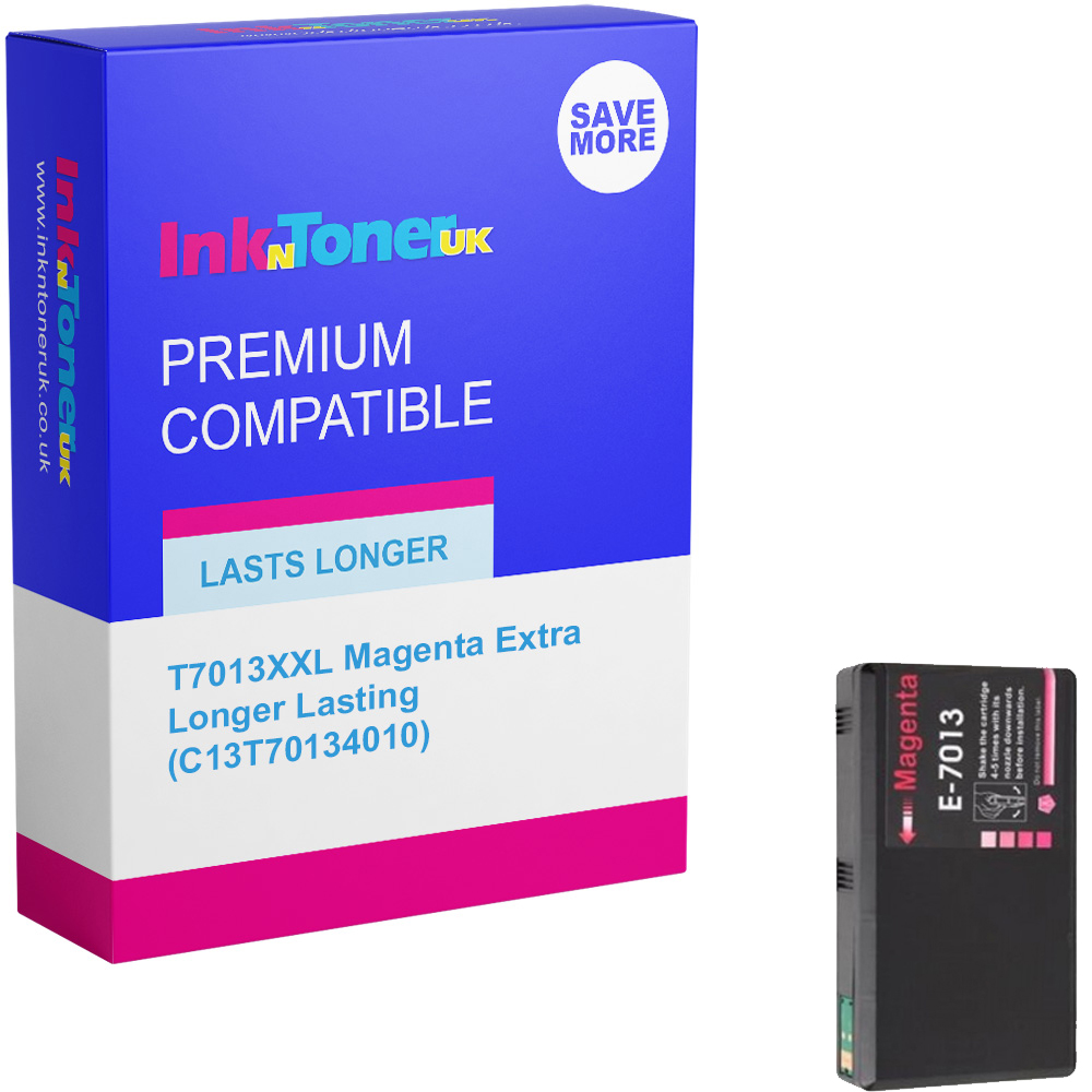 Premium Compatible Epson T7013XXL Magenta Extra Longer Lasting Ink Cartridge (C13T70134010)