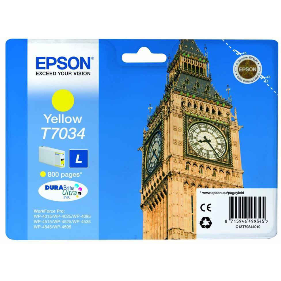 Original Epson T7034 Yellow Ink Cartridge (C13T70344010)