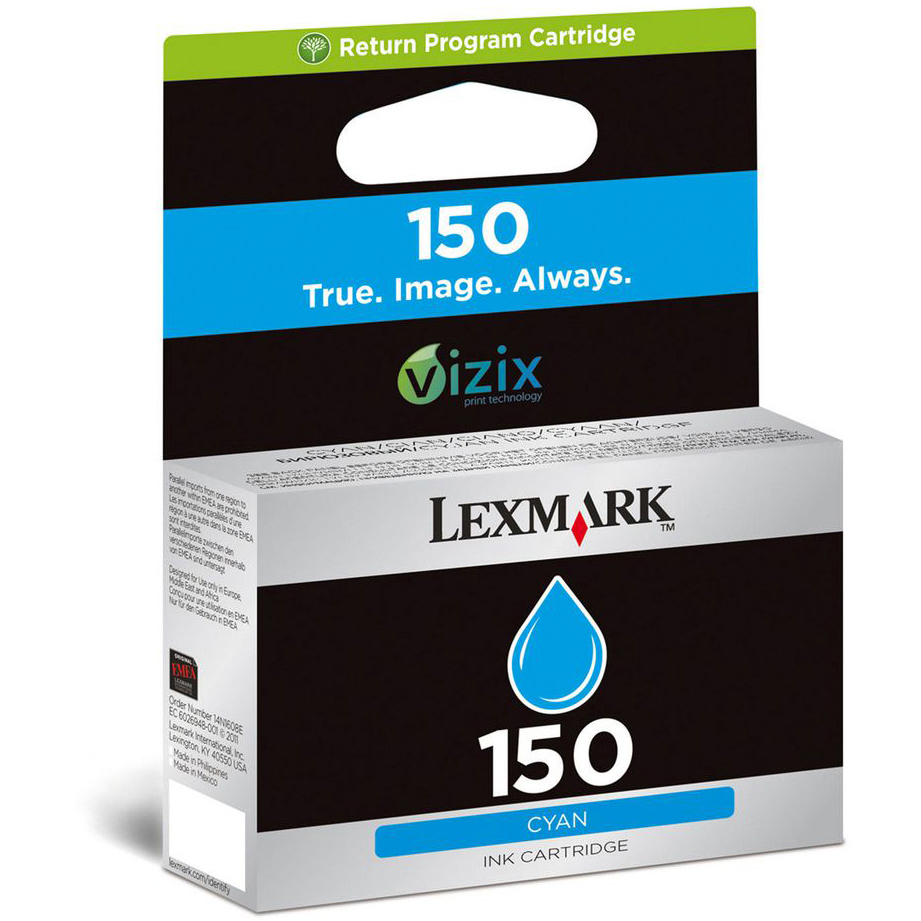 Original Lexmark 150 Cyan Ink Cartridge (14N1608E)