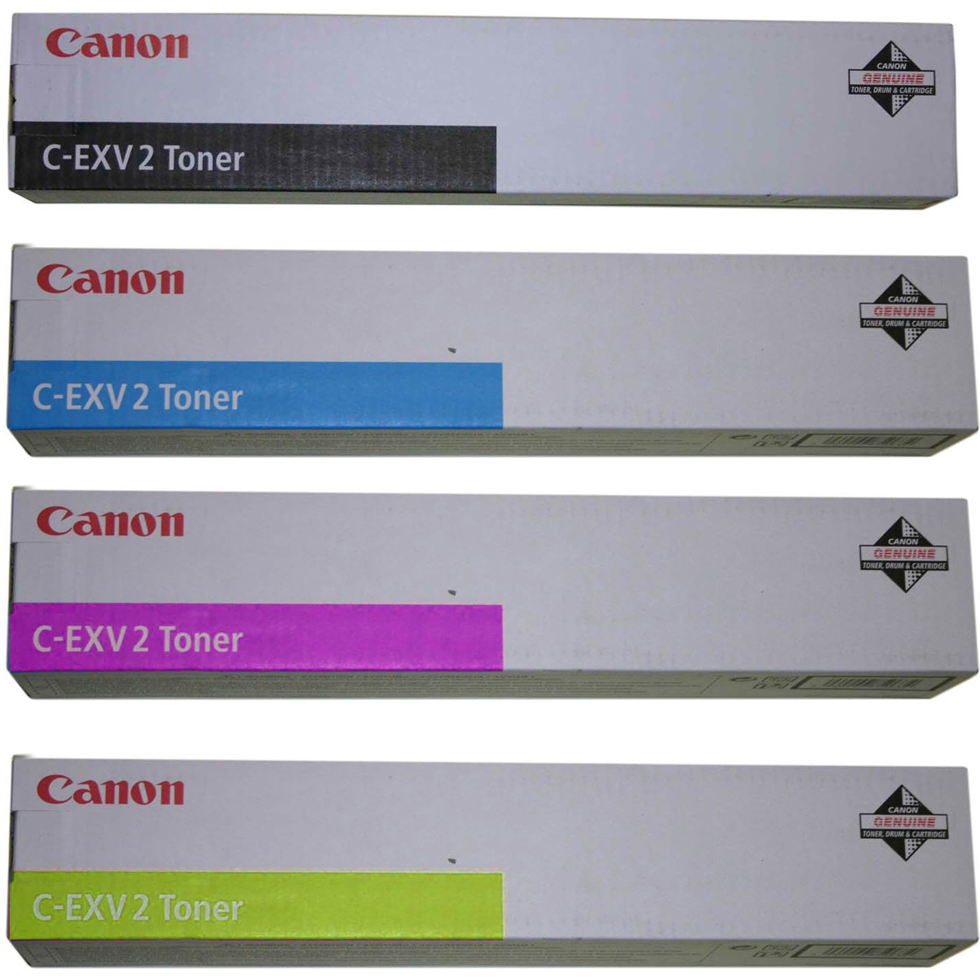 Original Canon C-EXV2 CMYK Multipack Toner Cartridges (4235A002/ 4236A002/ 4237A002/ 4238A002)