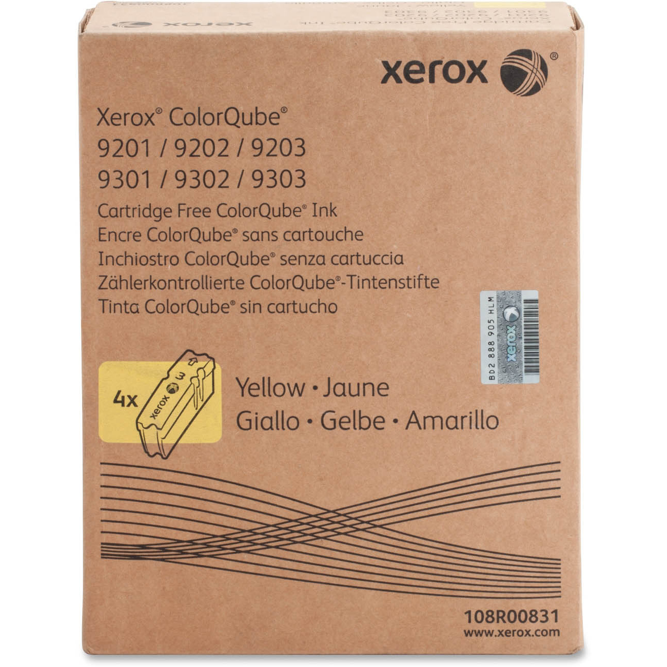 Original Xerox 108R00831 Yellow 4 Pack Solid Ink (108R00831)