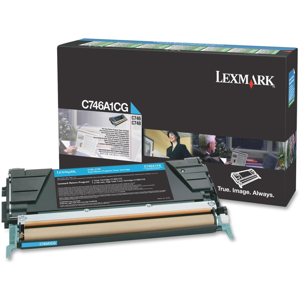 Original Lexmark C746A1CG Cyan Toner Cartridge (C746A1CG)