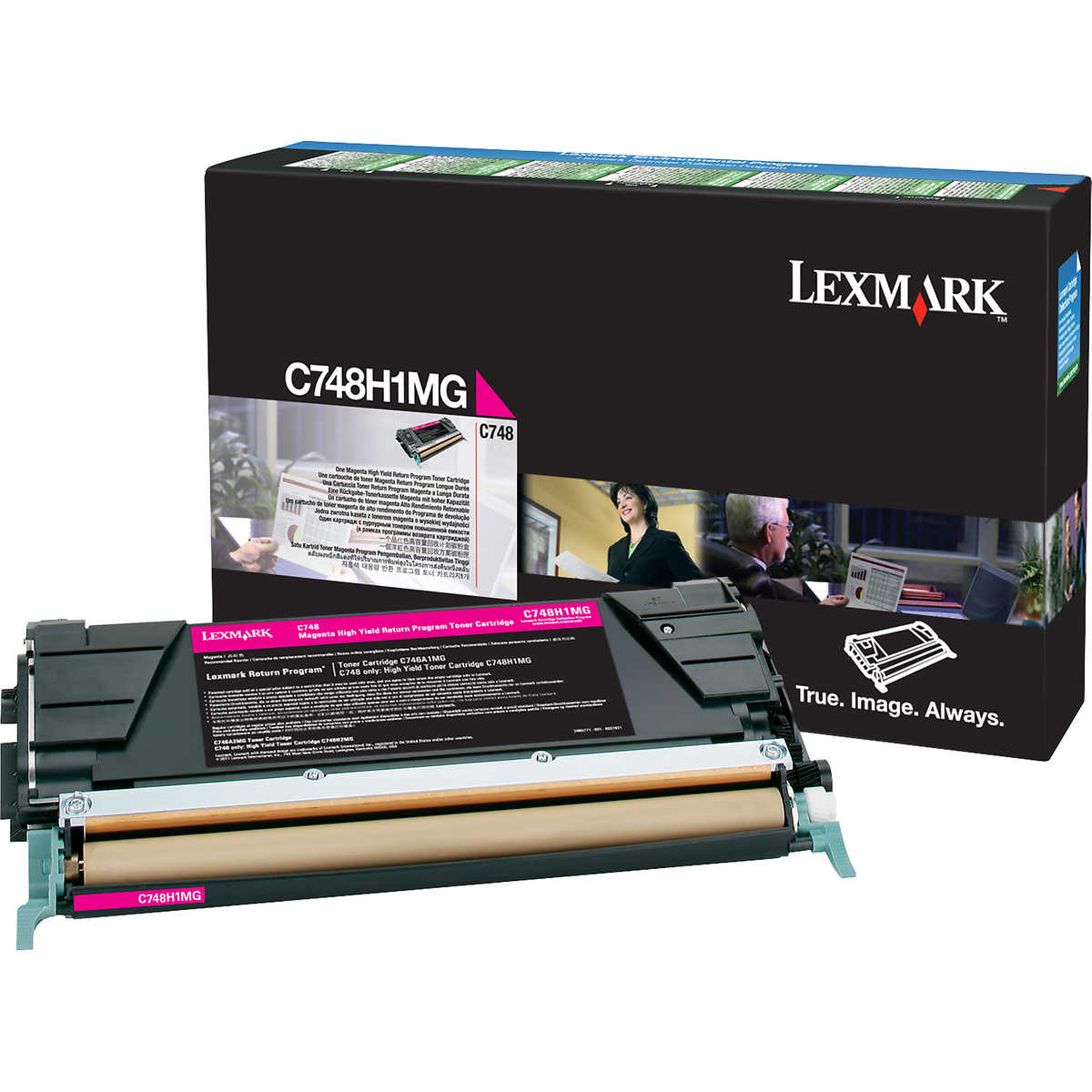 Original Lexmark C748H1MG Magenta High Capacity Toner Cartridge (C748H1MG)