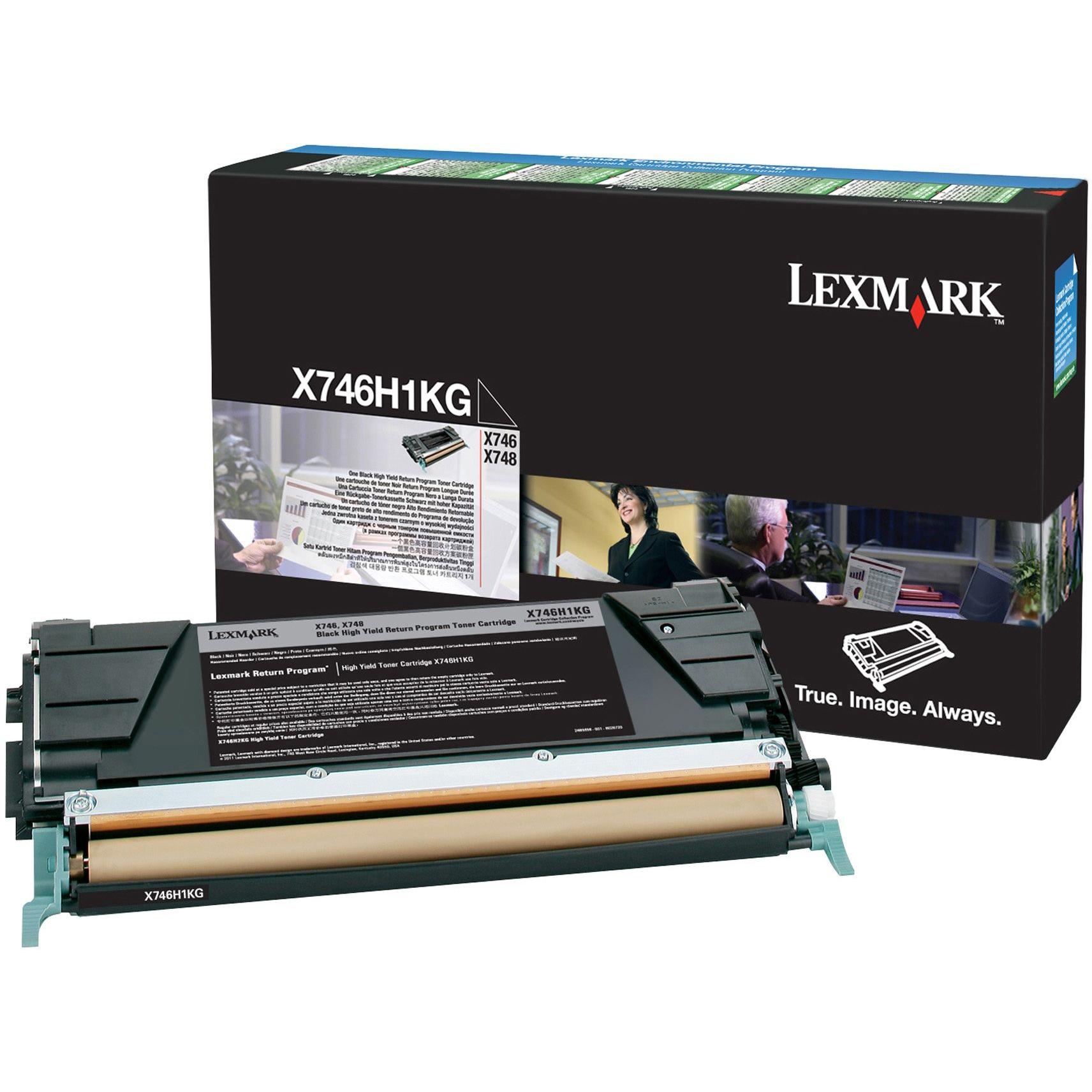 Original Lexmark X746H1KG Black High Capacity Toner Cartridge (X746H1KG)