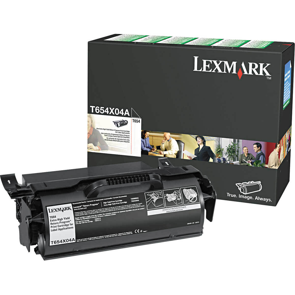 Original Lexmark T654X04E Black Label Application Extra High Capacity Toner Cartridge (T654X04E)