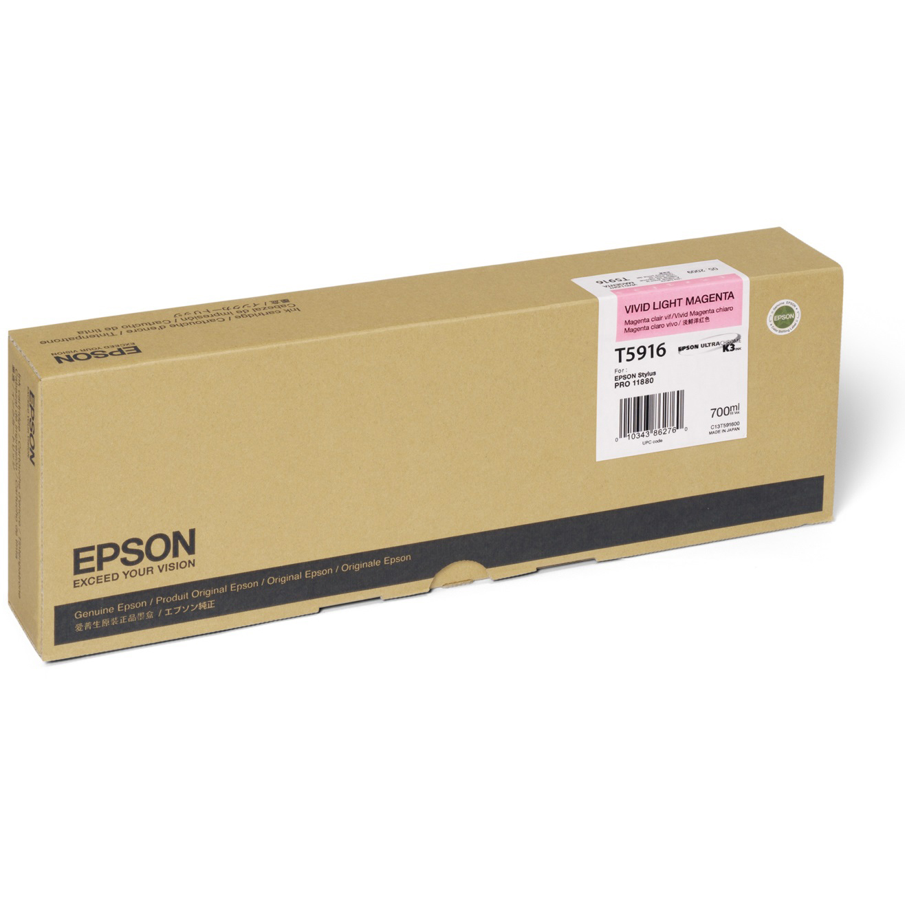 Original Epson T5916 Light Magenta Ink Cartridge (C13T591600)