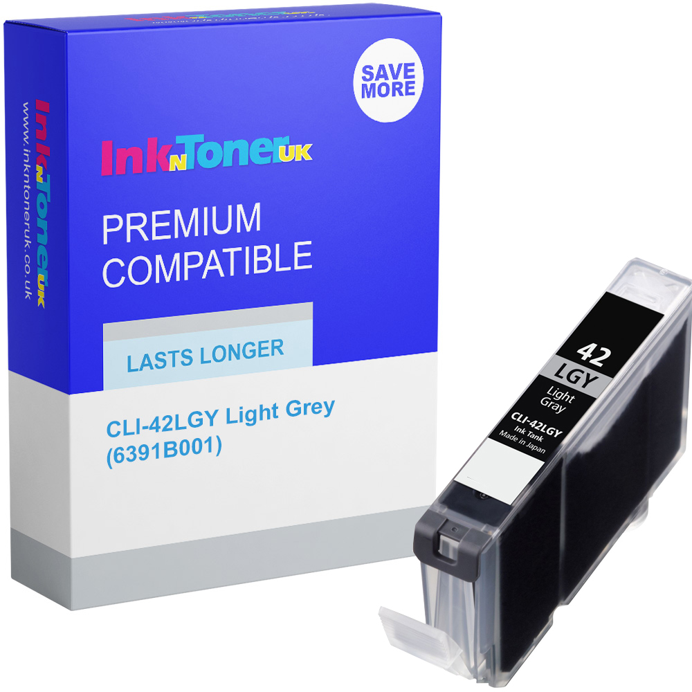 Premium Compatible Canon CLI-42LGY Light Grey Ink Cartridge (6391B001)
