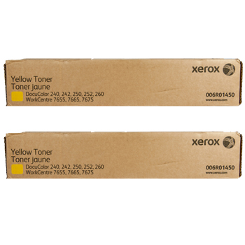 Original Xerox 006R01450 Yellow Twin Pack Toner Cartridges (006R01450)