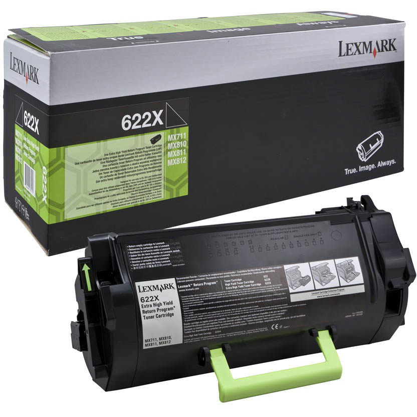 Original Lexmark 622X Black Extra High Capacity Toner Cartridge (62D2X00)