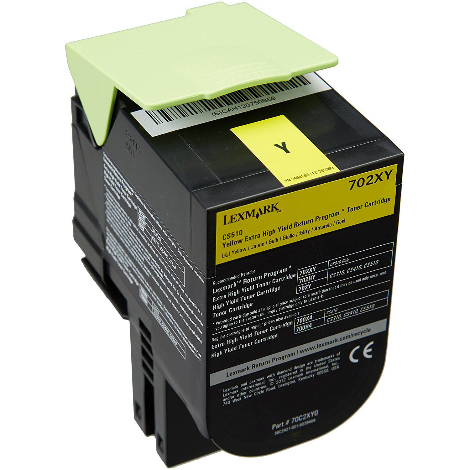 Original Lexmark 702XY Yellow Extra High Capacity Toner Cartridge (70C2XY0)