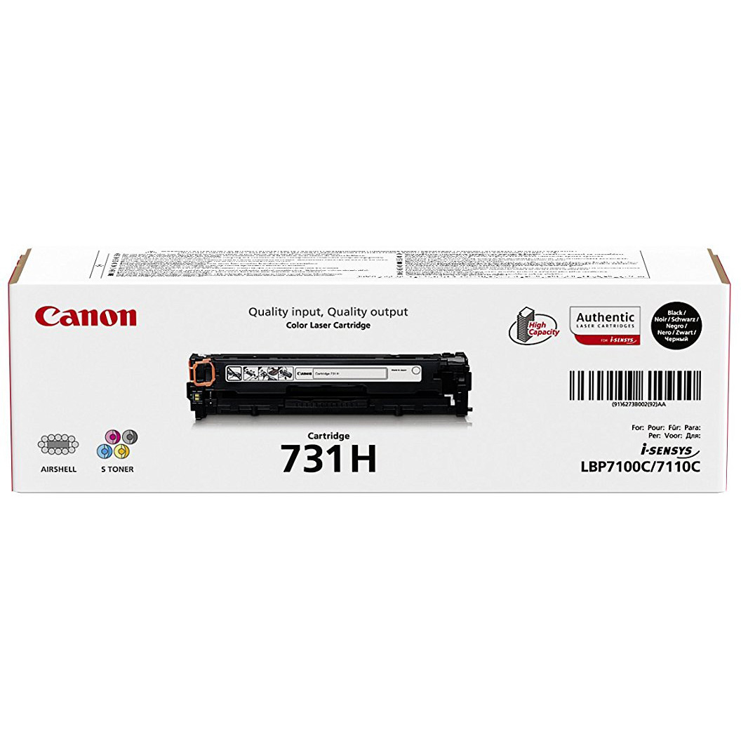 Original Canon 731H Black High Capacity Toner Cartridge (6273B002)