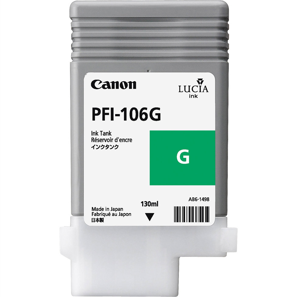 Original Canon PFI-106G Green Ink Cartridge (6628B001AA)