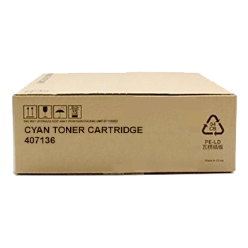 Original Ricoh 407136 Cyan Toner Cartridge (407136)