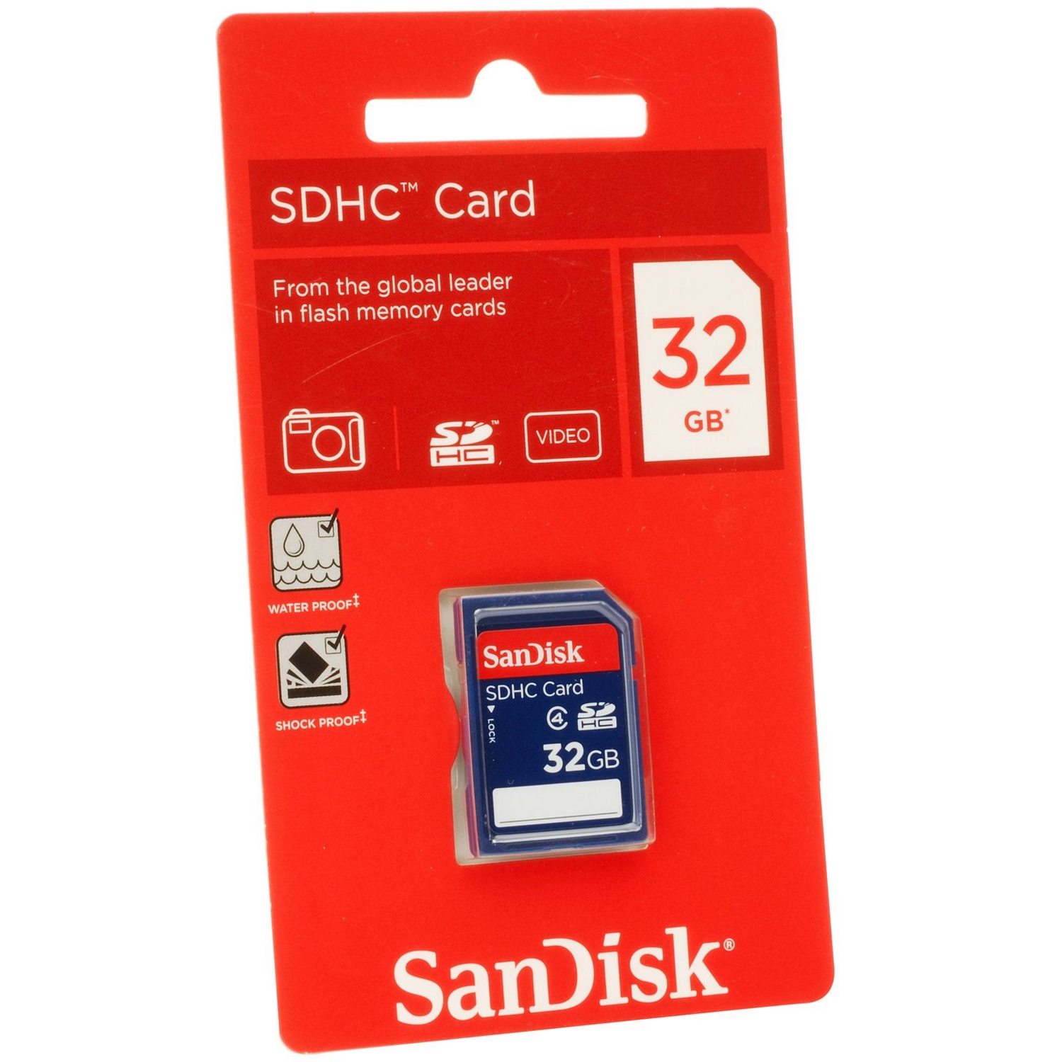 Original SanDisk Class 4 32GB SDHC Memory Card (SDSDB-032G-B35)