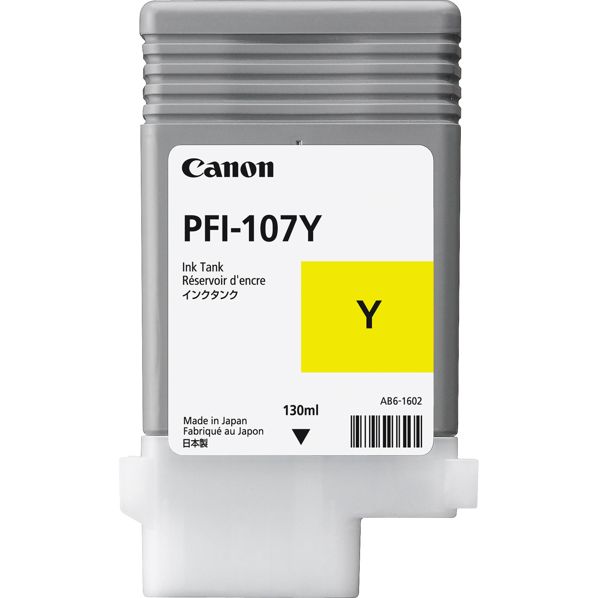Original Canon PFI-107Y Yellow Ink Cartridge (6708B001AA)