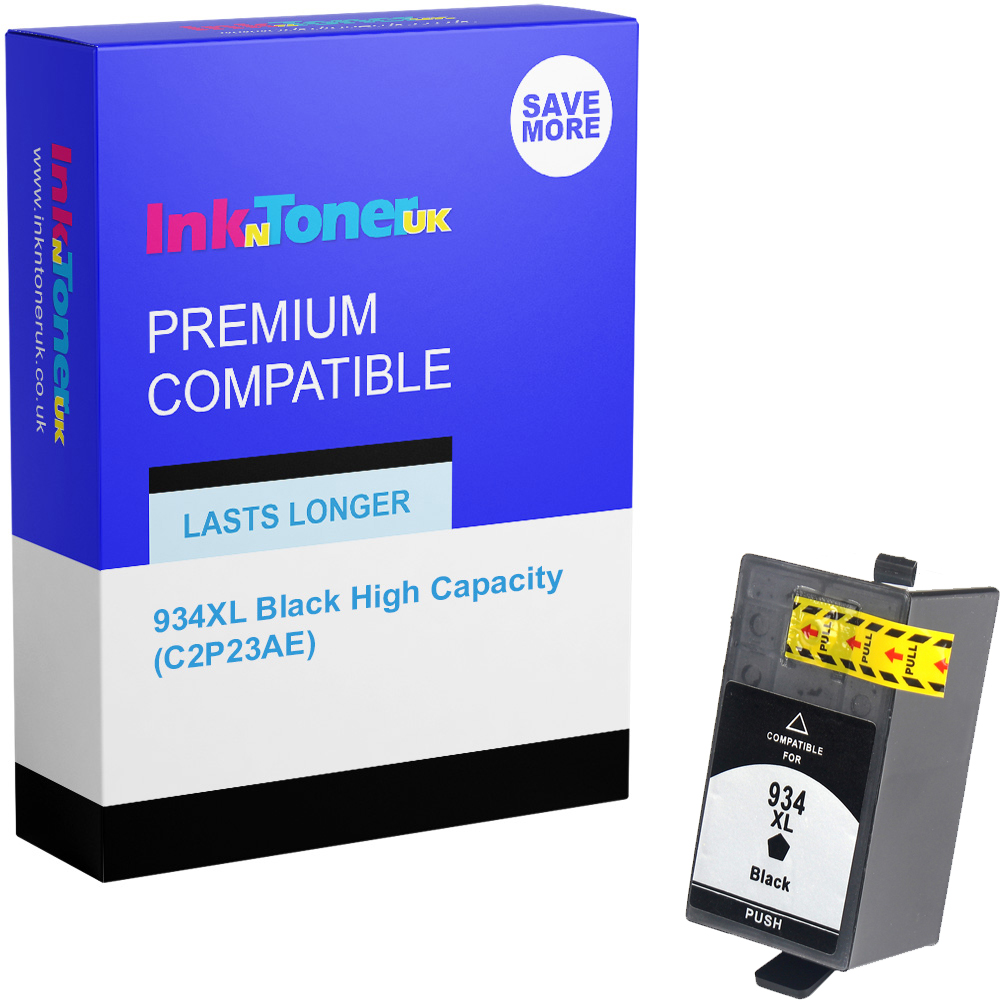 Premium Compatible HP 934XL Black High Capacity Ink Cartridge (C2P23AE)