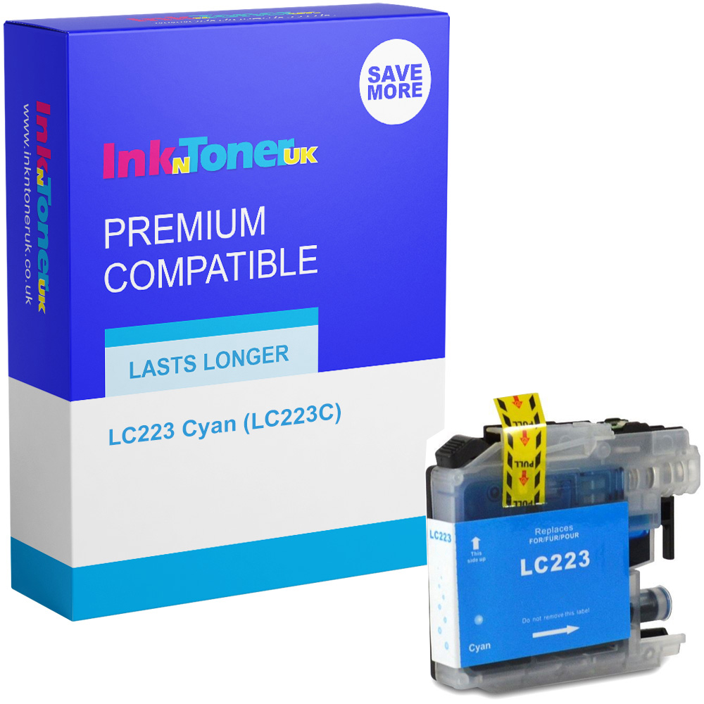 Premium Compatible Brother LC223 Cyan Ink Cartridge (LC223C)