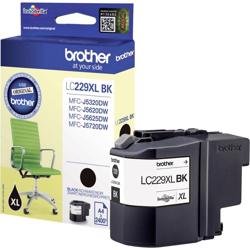 Original Brother LC229XL Black High Capacity Ink Cartridge (LC229XLBK)