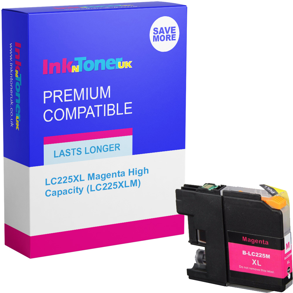 Premium Compatible Brother LC225XL Magenta High Capacity Ink Cartridge (LC225XLM)
