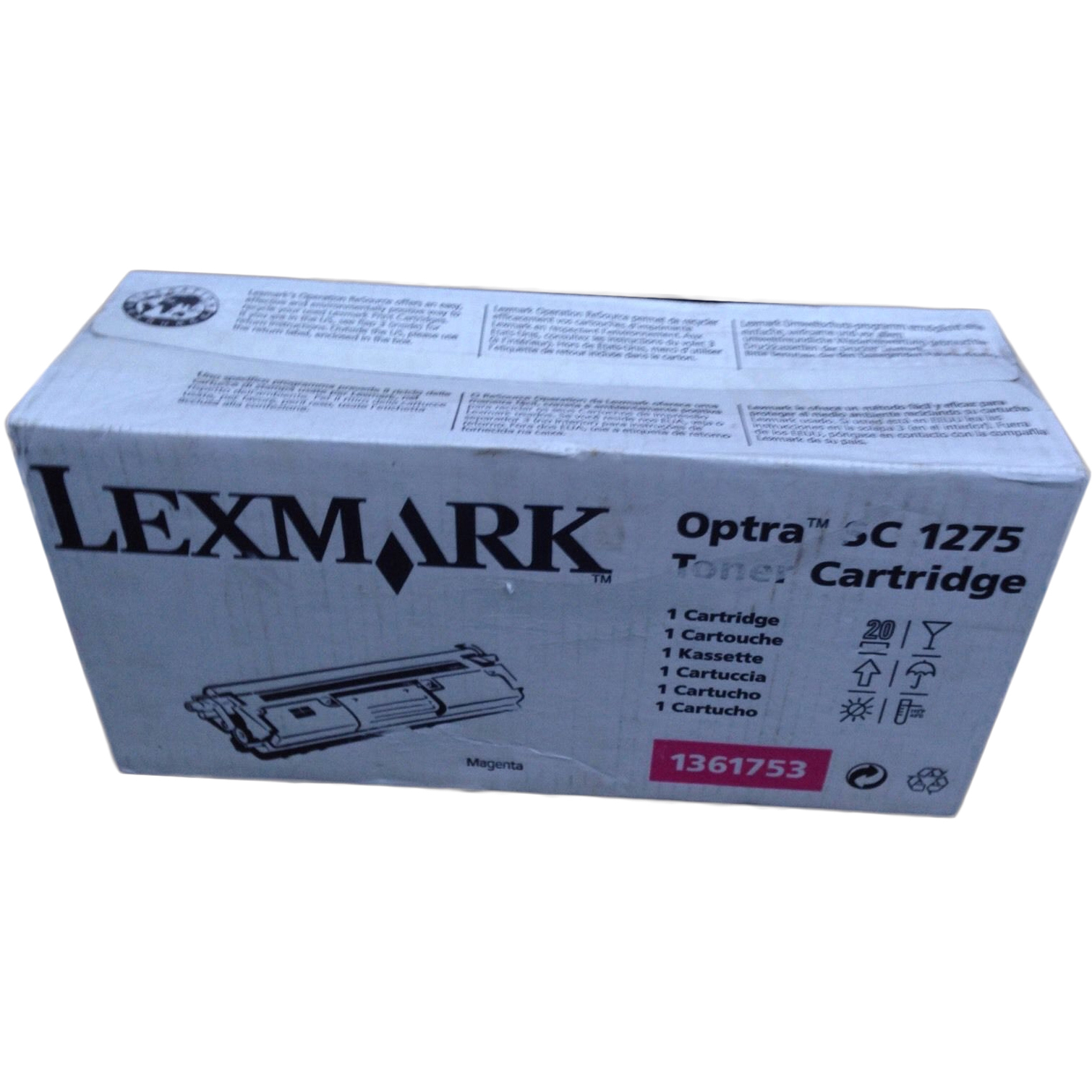 Original Lexmark 1361753 Magenta Toner Cartridge (1361753)