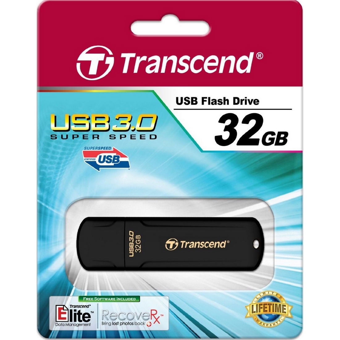Original Transcend JetFlash 700 32GB USB 3.0 Flash Drive (TS32GJF700)