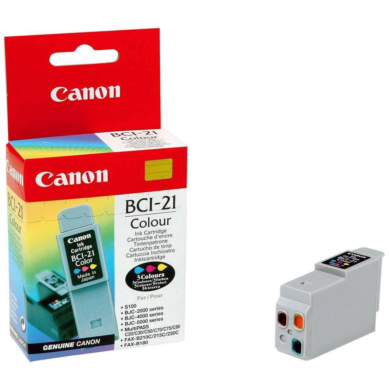 Original Canon BCI21C Colour Ink Cartridge (0955A002)