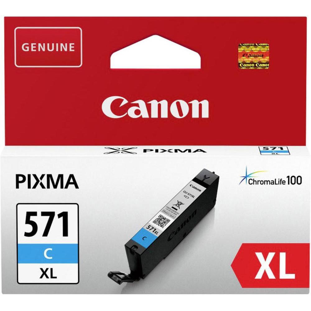 Original Canon CLI-571CXL Cyan High Capacity Ink Cartridge (0332C001)