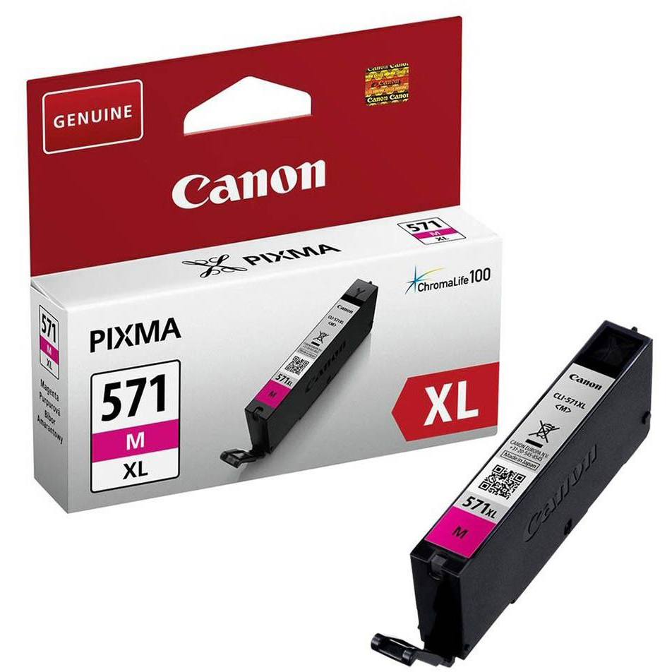 Original Canon CLI-571MXL Magenta High Capacity Ink Cartridge (0333C001)