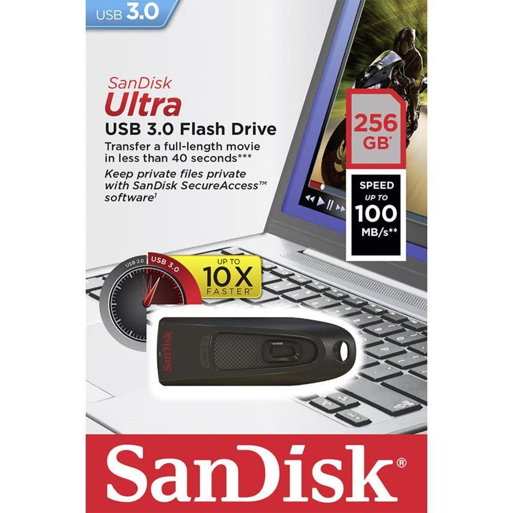 Original Sandisk Ultra 256GB USB 3.0 Flash Drive (SDCZ48-256G-U46)