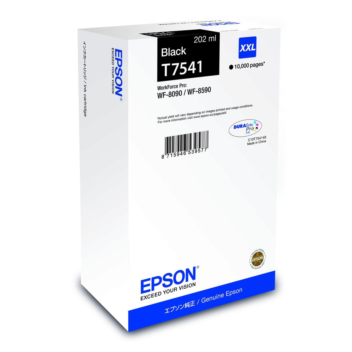 Original Epson T7541XXL Black Extra High Capacity Ink Cartridge (C13T754140)