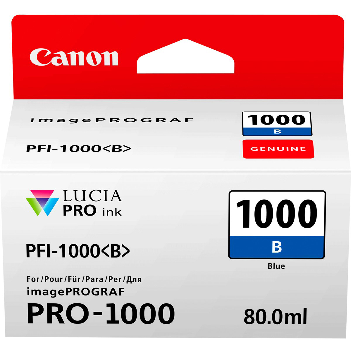 Original Canon PFI-1000B Blue Ink Cartridge (0555C001AA)