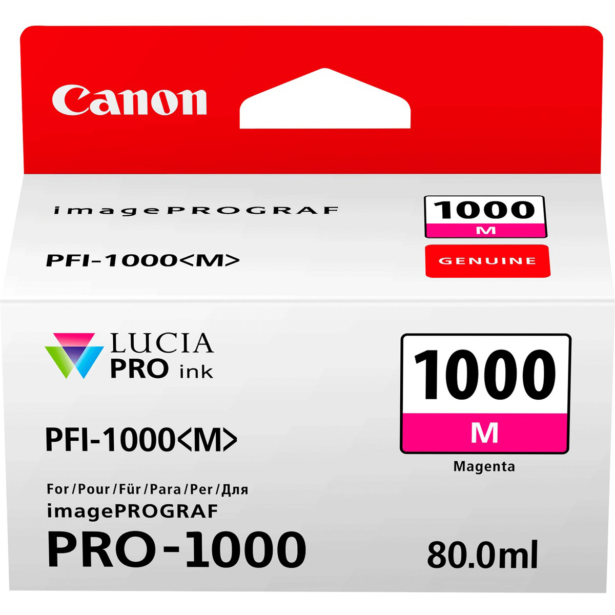 Original Canon PFI-1000M Magenta Ink Cartridge (0548C001AA)