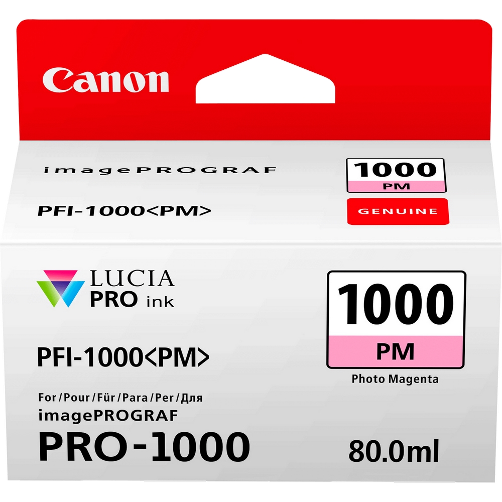 Original Canon PFI-1000PM Photo Magenta Ink Cartridge (0551C001AA)