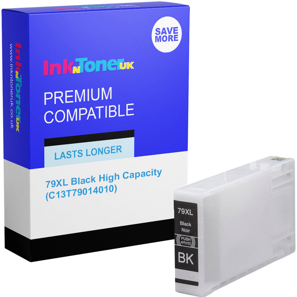 Premium Compatible Epson 79XL Black High Capacity Ink Cartridge (C13T79014010) T7901 Tower of Pisa