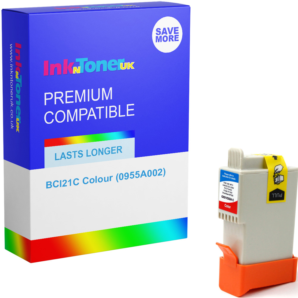 Premium Compatible Canon BCI21C Colour Ink Cartridge (0955A002)