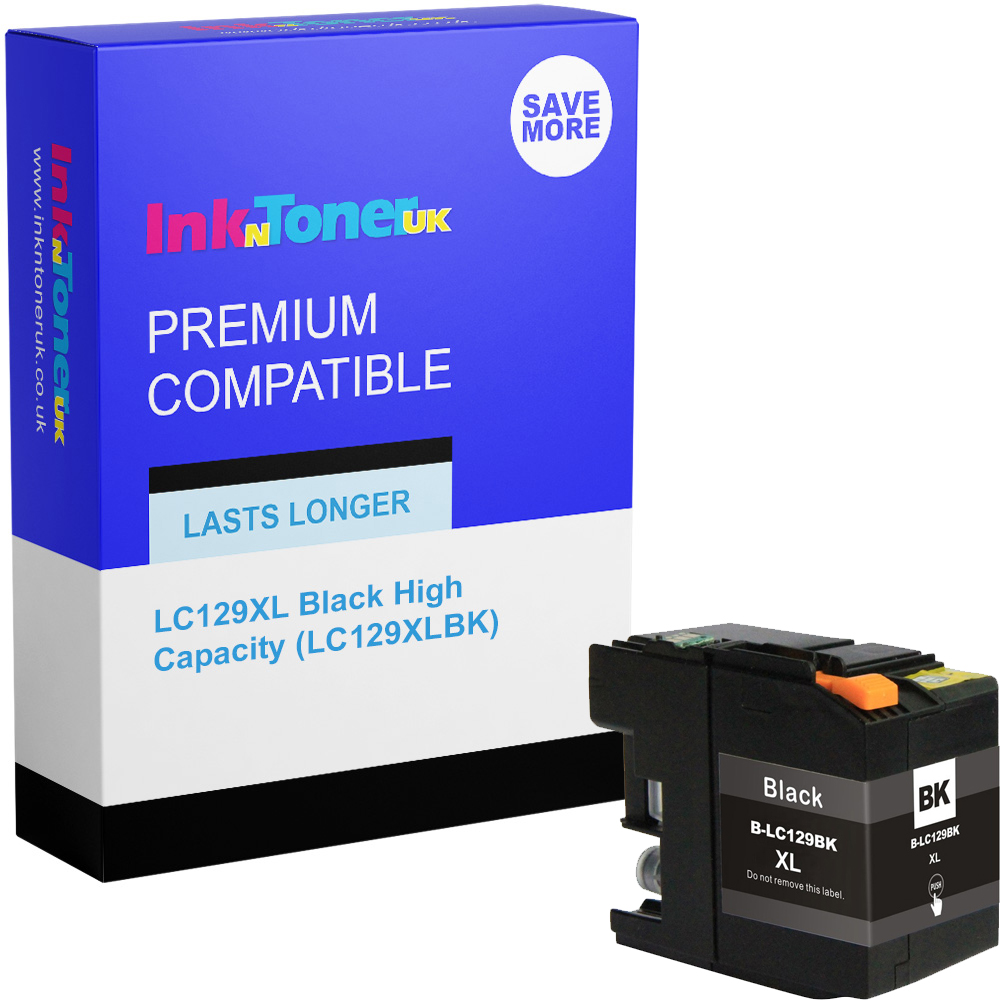 Premium Compatible Brother LC129XL Black High Capacity Ink Cartridge (LC129XLBK)