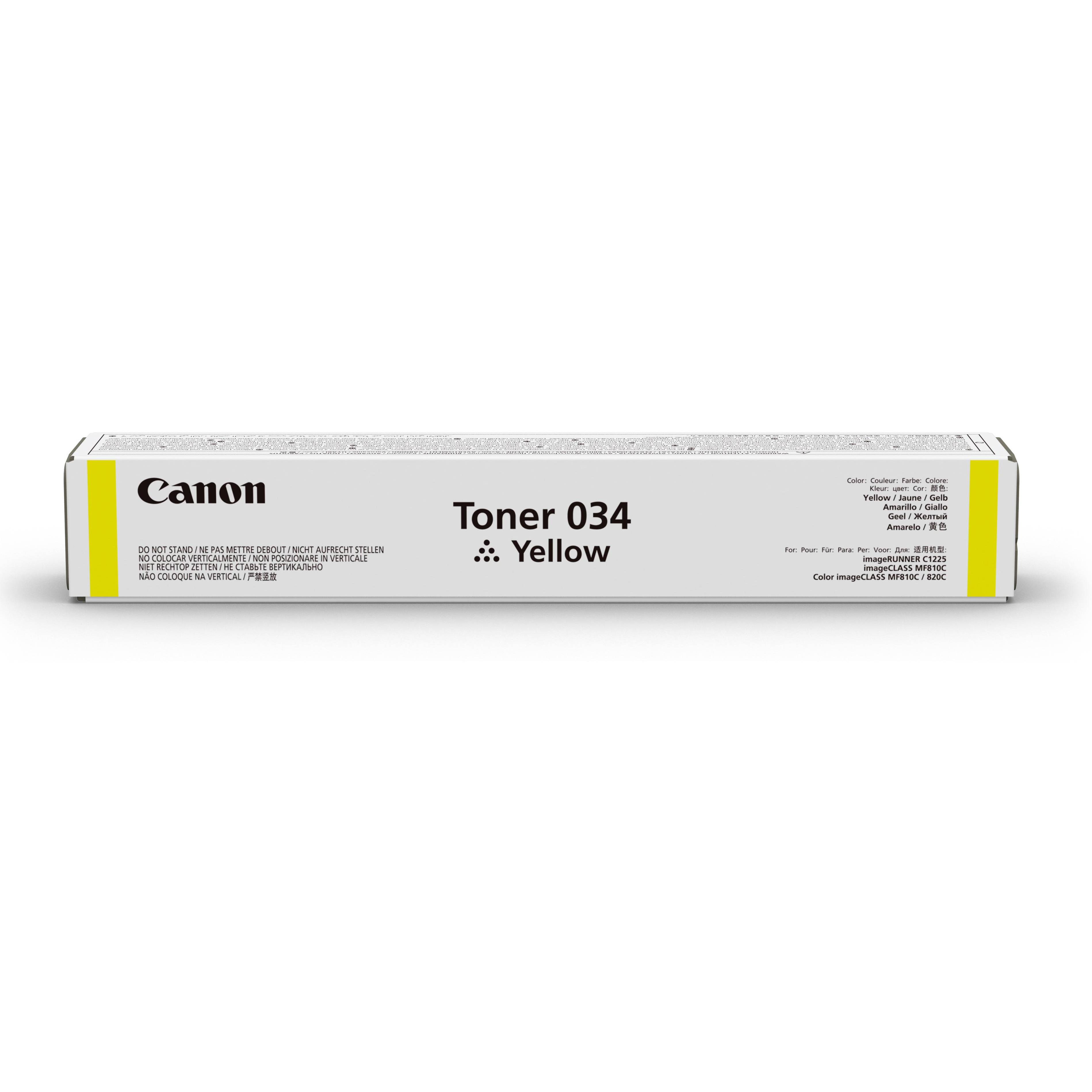 Original Canon 034 Yellow Toner Cartridge (9451B001)