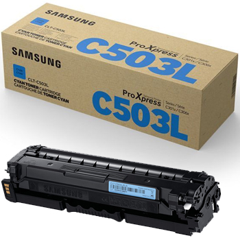 Original Samsung CLT-C503L Cyan Toner Cartridge (SU014A)