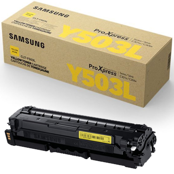 Original Samsung CLT-Y503L Yellow Toner Cartridge (SU491A)